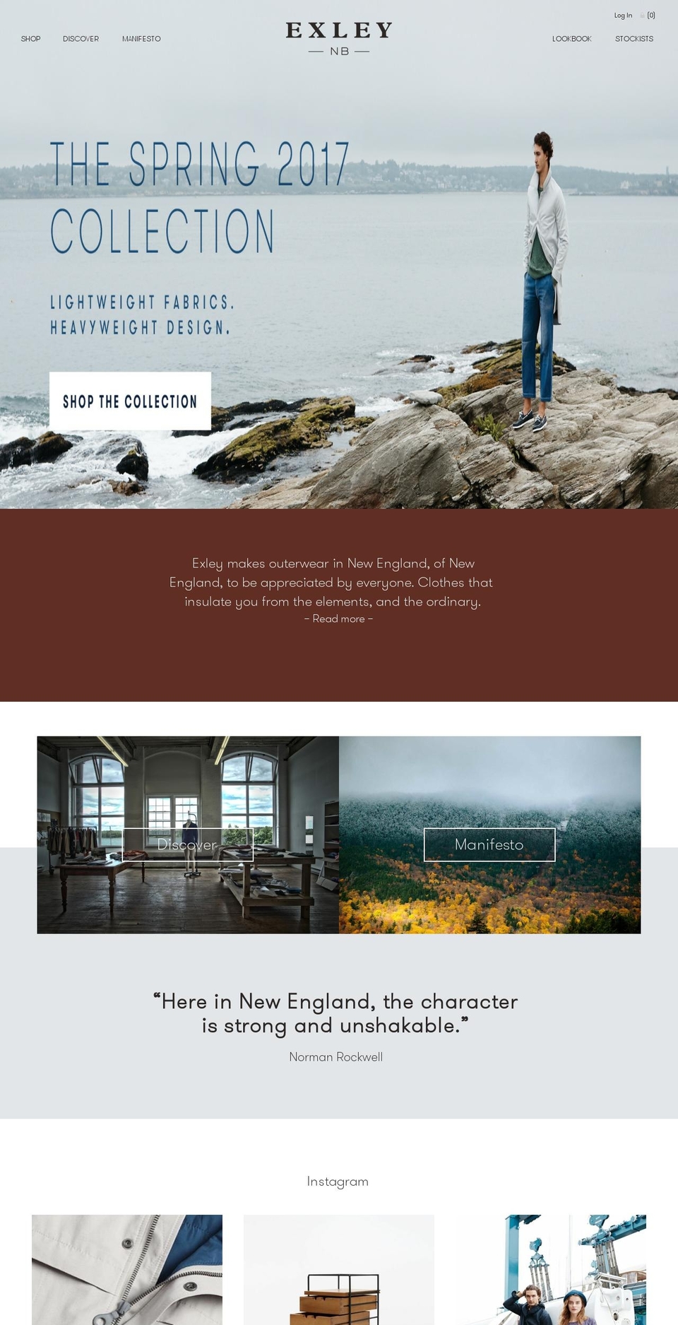 exleynb.com shopify website screenshot