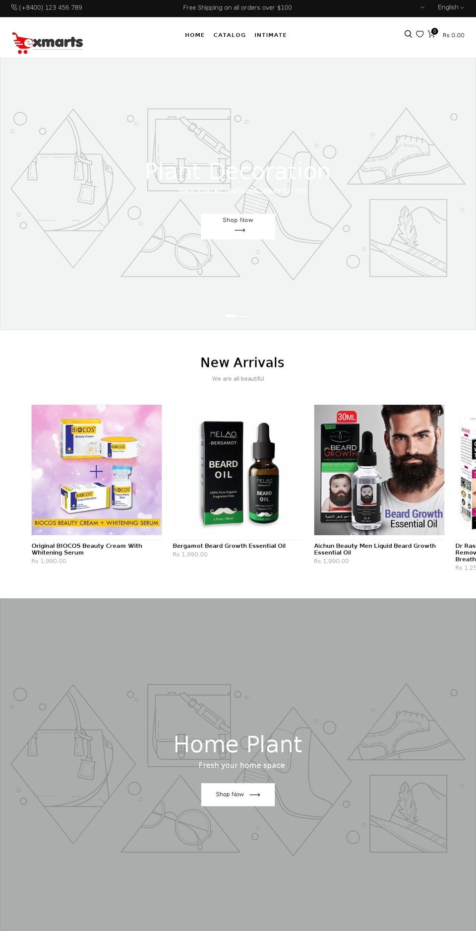 exmarts.com — Shopify storefront screenshot