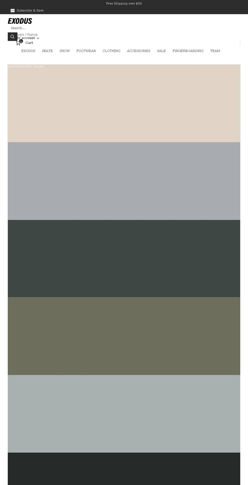 exodusrideshop.com shopify website screenshot