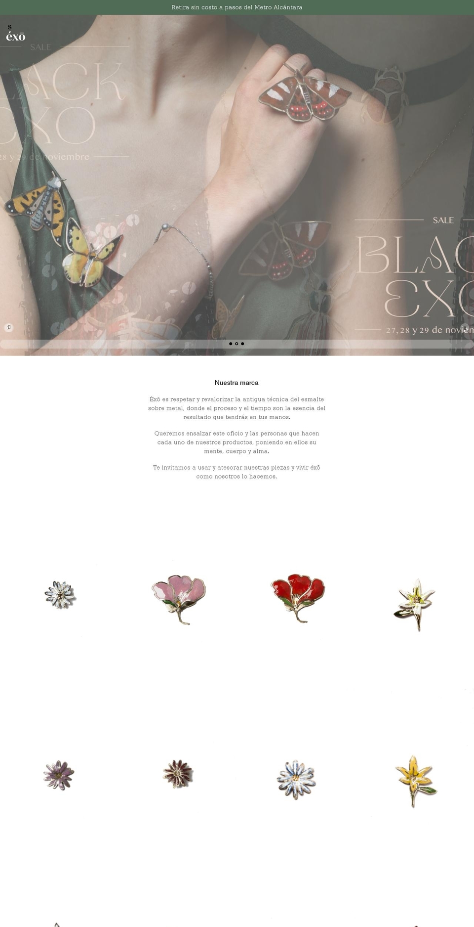 exoenamel.com — Shopify storefront screenshot