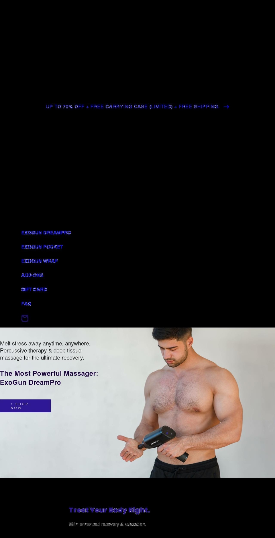 exogun.com shopify website screenshot