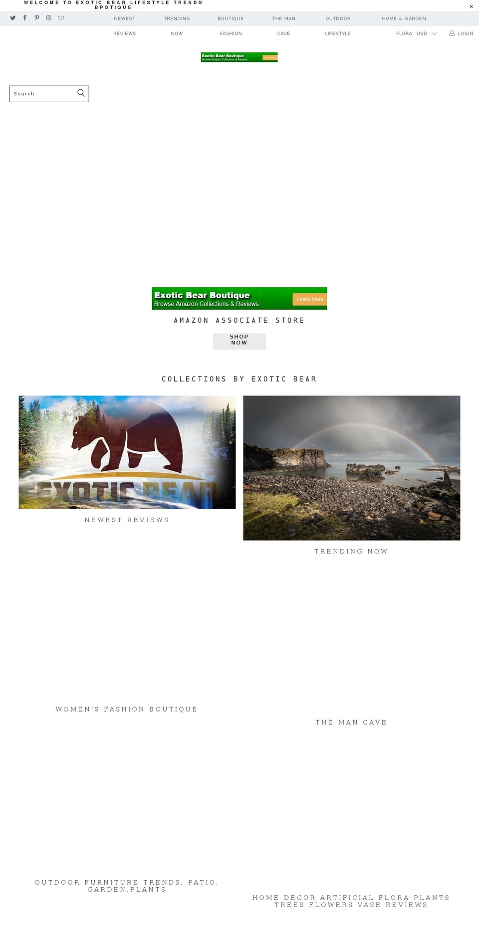 exoticbear.com shopify website screenshot