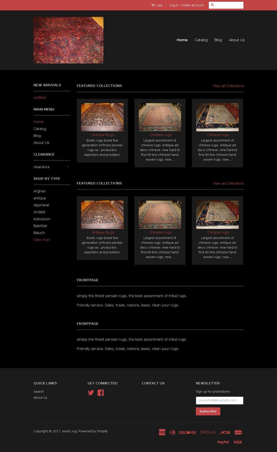 exoticliquidators.com shopify website screenshot