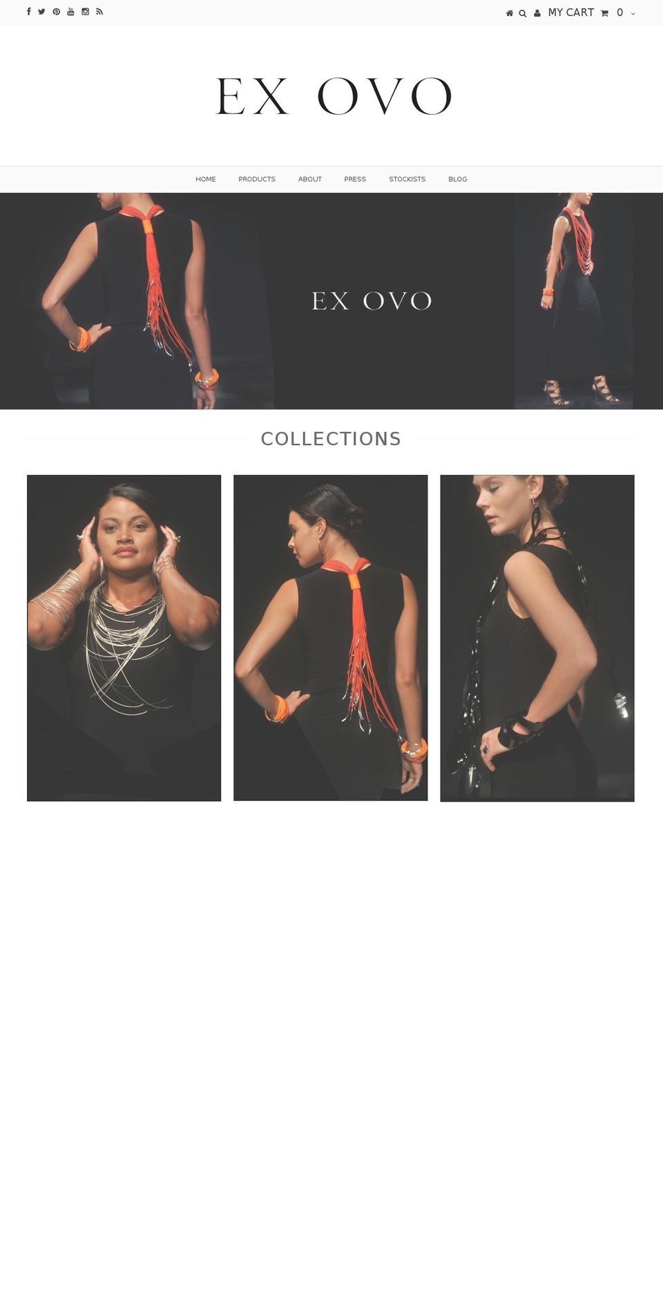 exovo.com shopify website screenshot