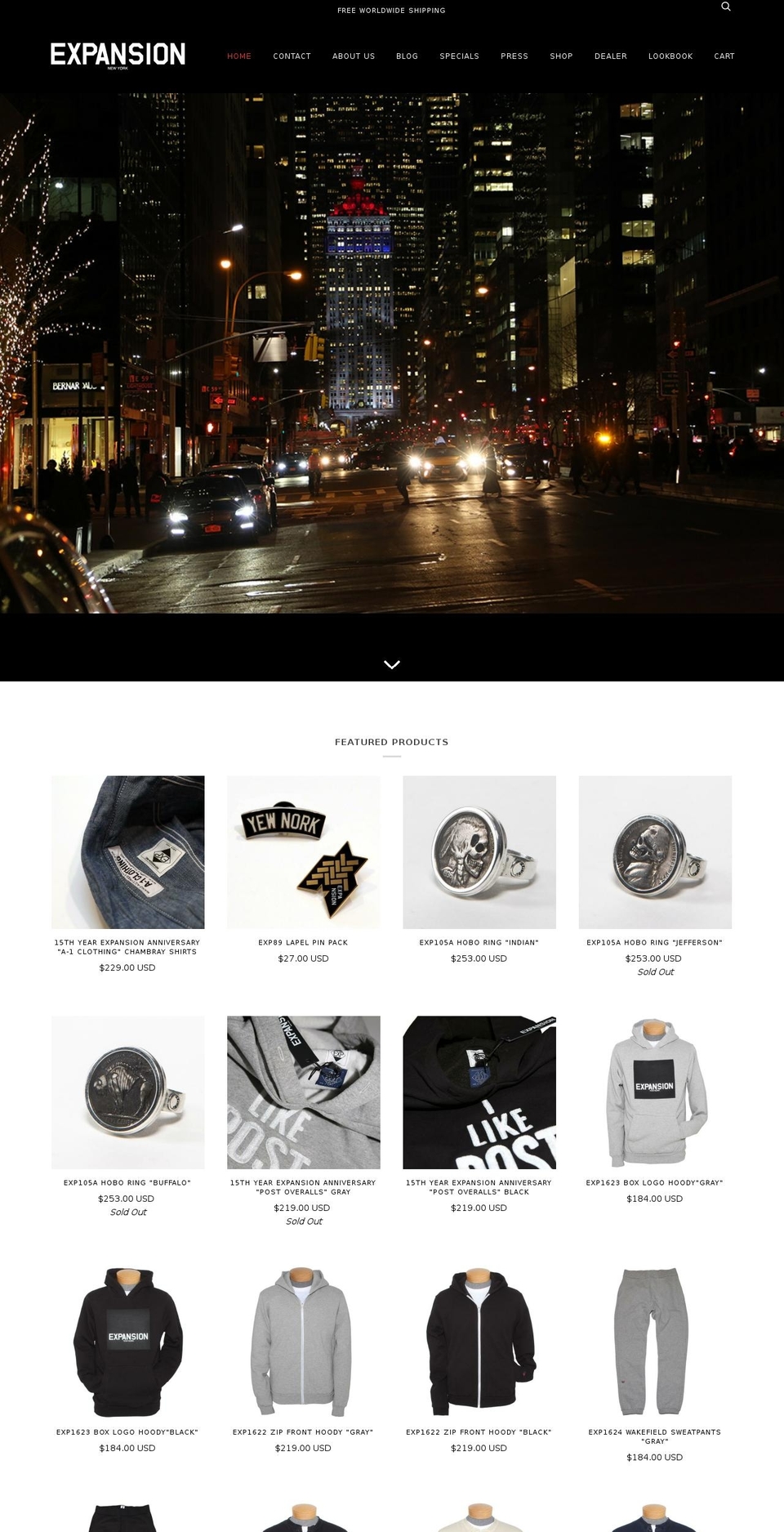 expansionny.com shopify website screenshot
