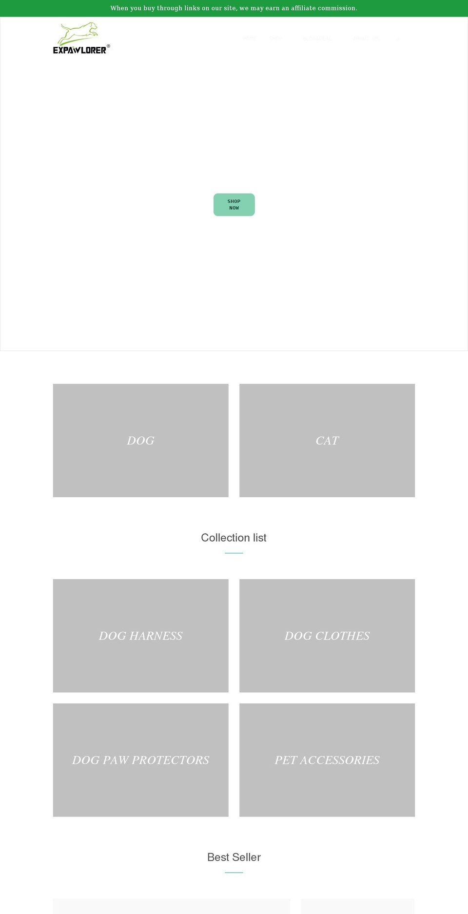 expawlorer.com shopify website screenshot
