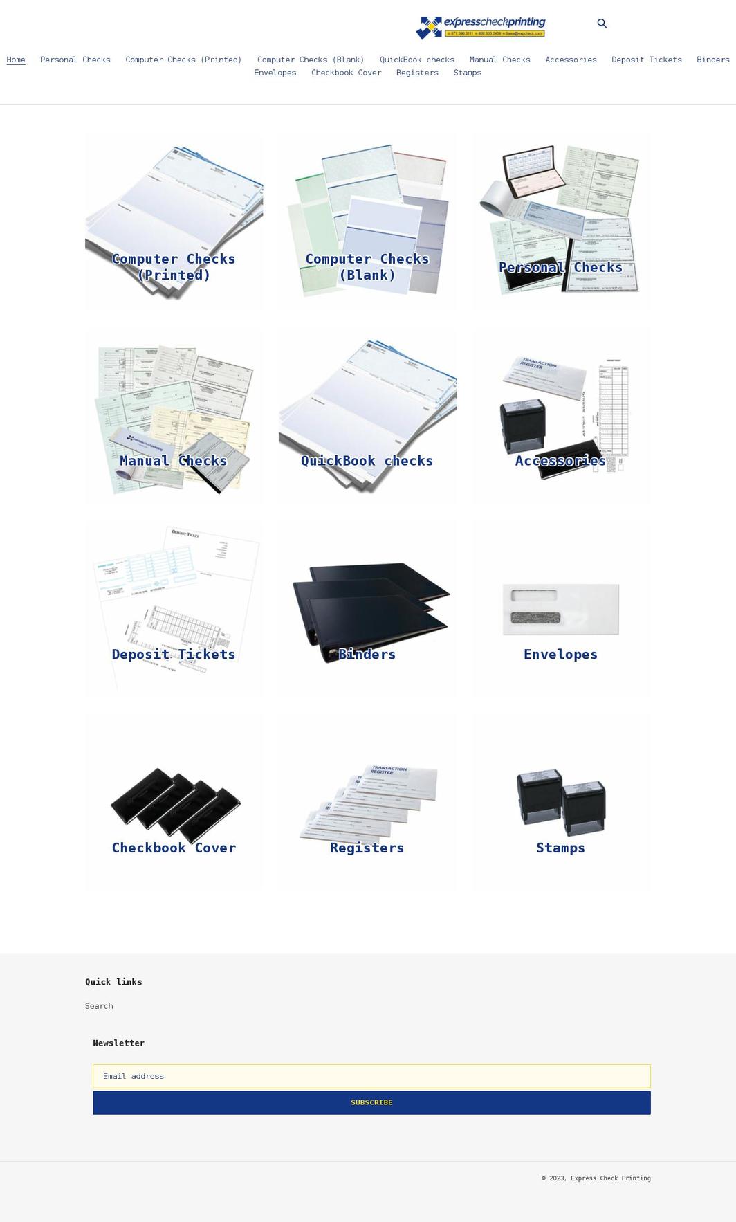 expcheck.com shopify website screenshot