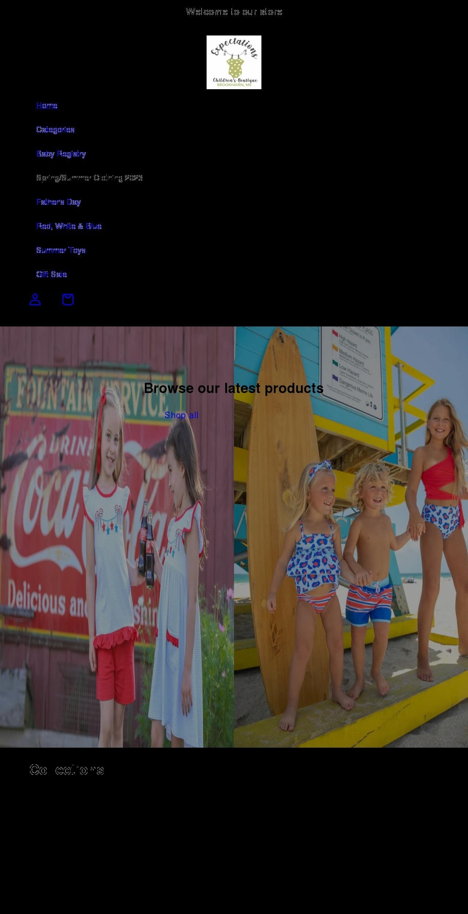expectationsofbrookhaven.com shopify website screenshot