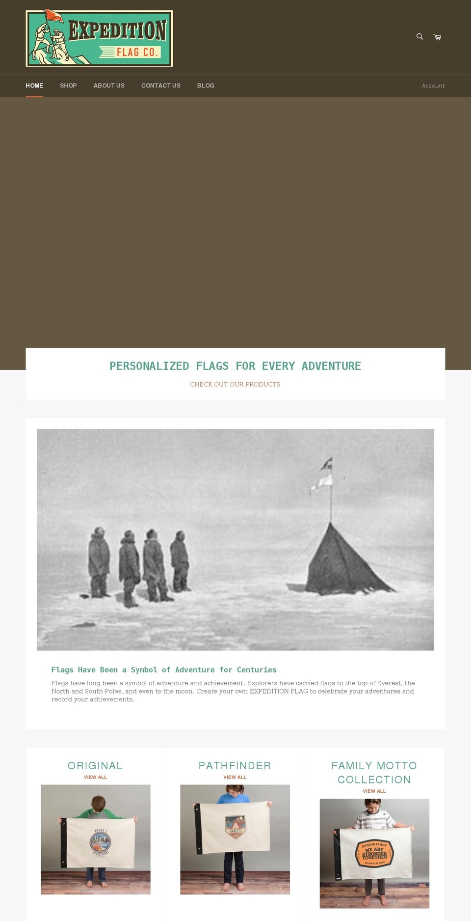 expeditionflag.com shopify website screenshot
