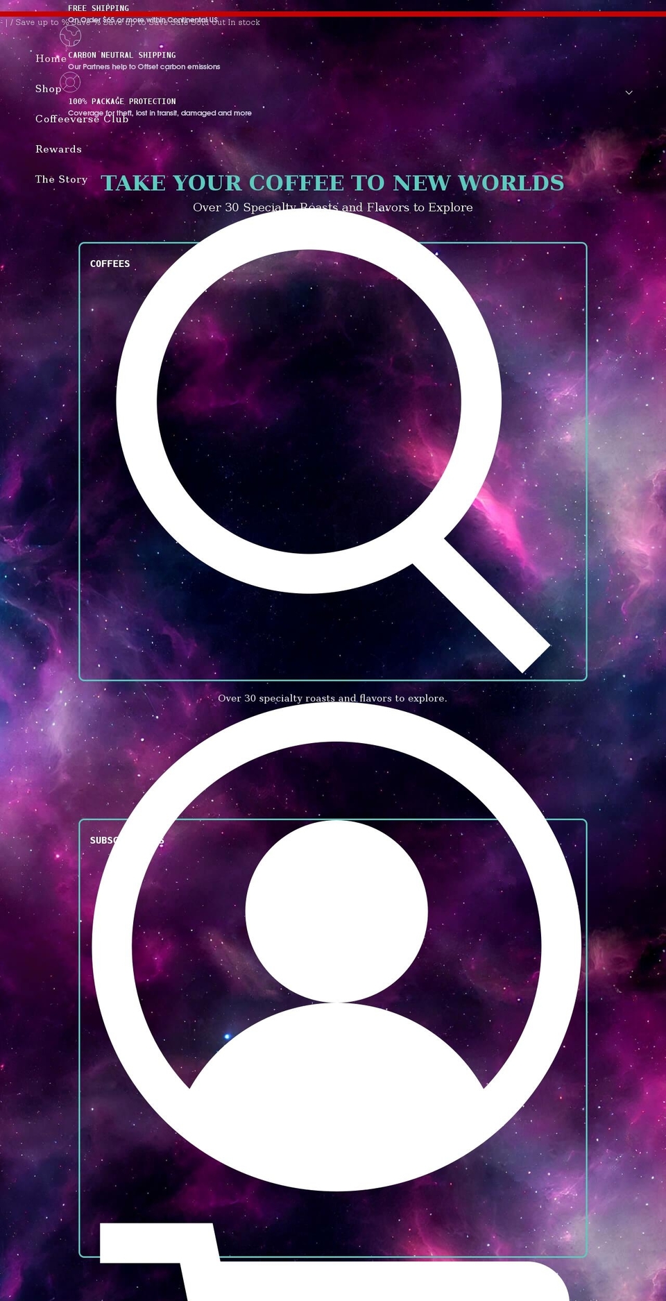 expeditionroasters.com shopify website screenshot