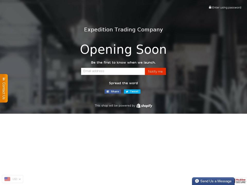expeditiontrading.com — Shopify storefront screenshot