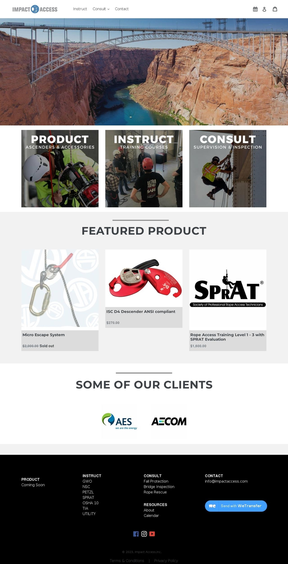 experienceascent.com — Shopify storefront screenshot
