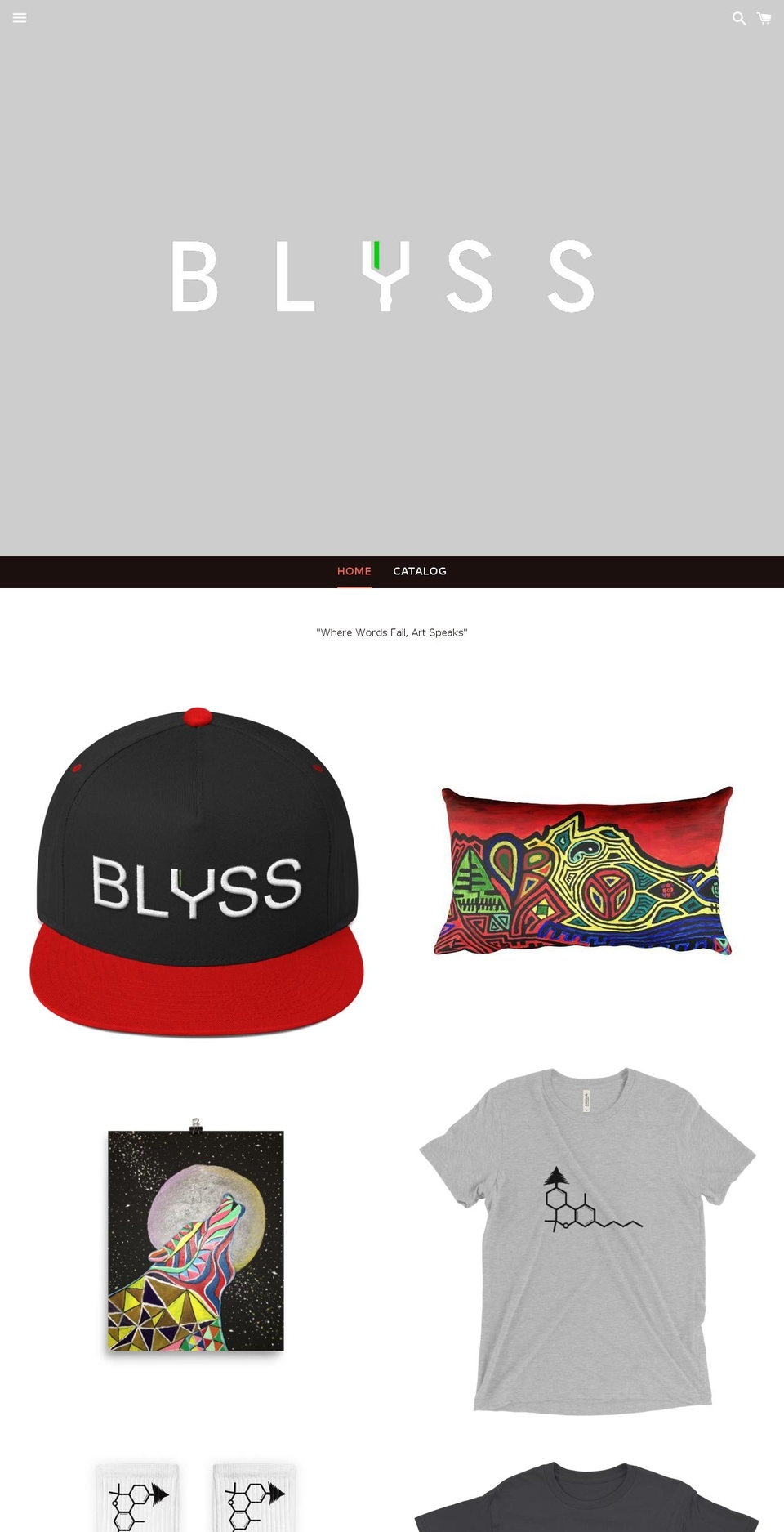 experienceblyss.store shopify website screenshot