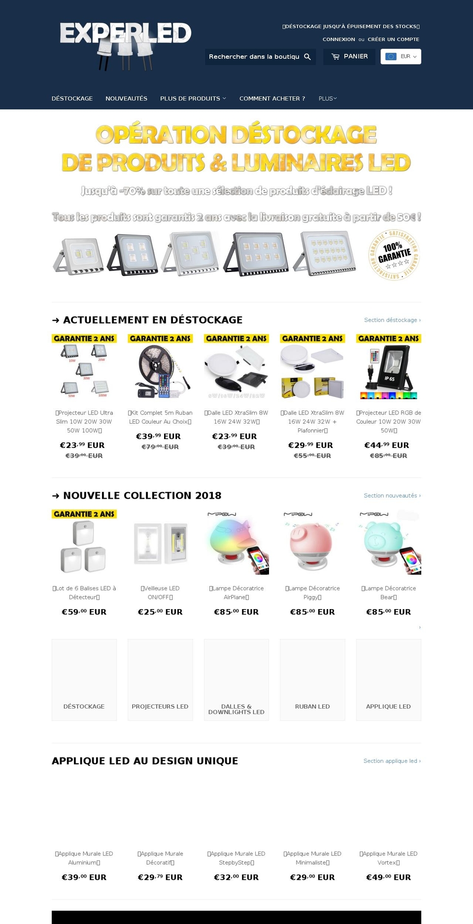 experled.com — Shopify storefront screenshot
