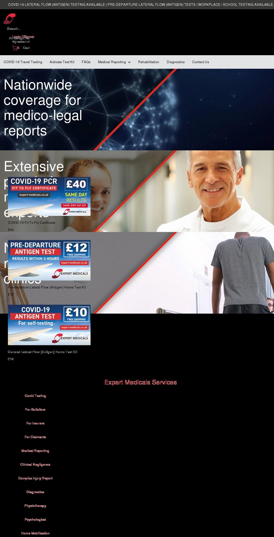 expert-medicals.co.uk shopify website screenshot