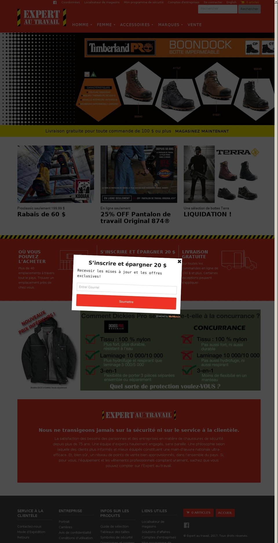 expertautravail.ca shopify website screenshot