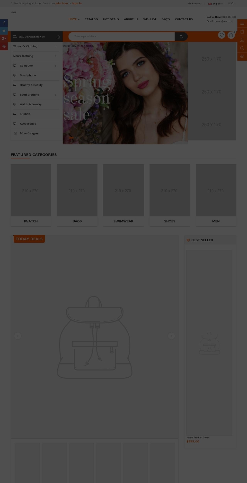 expertgears.com — Shopify storefront screenshot