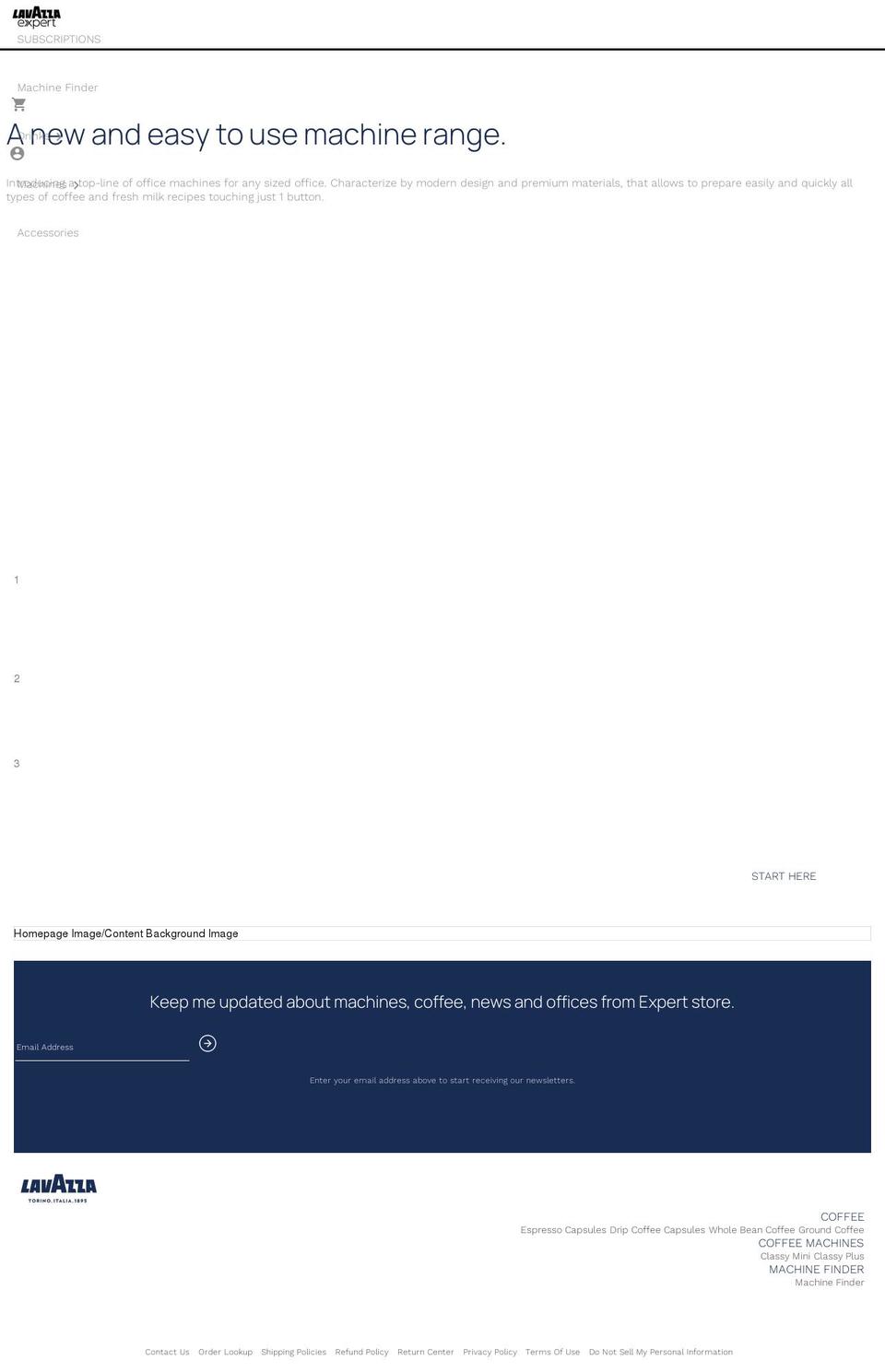expertlinecoffee.com shopify website screenshot