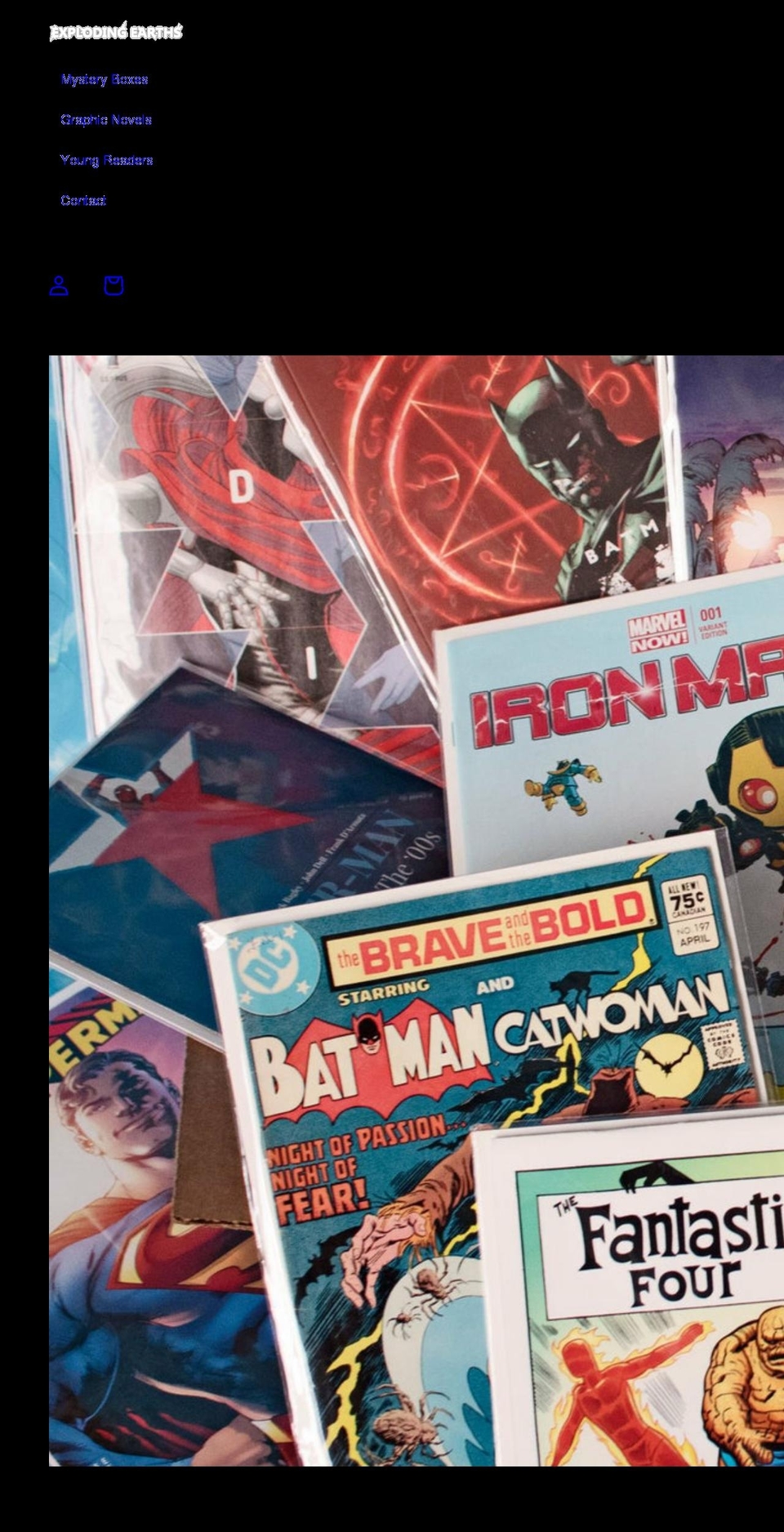 explodingearths.com shopify website screenshot