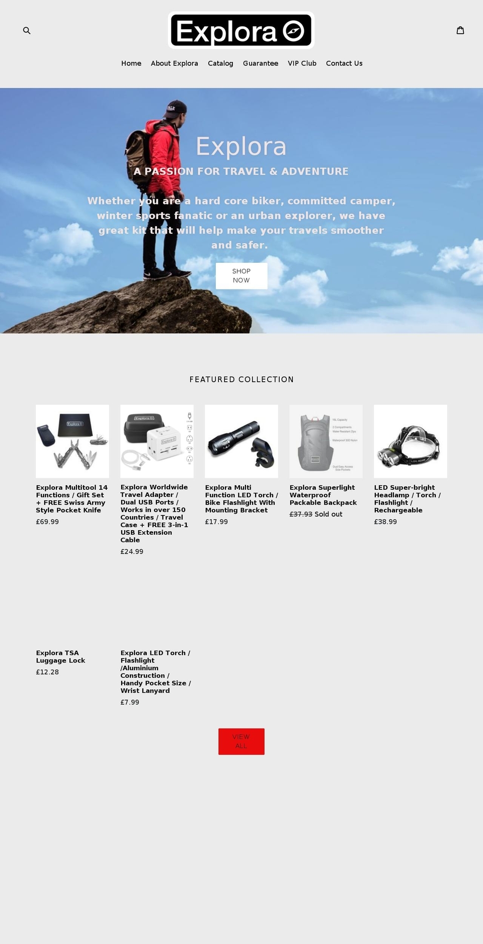 explora-tools.myshopify.com shopify website screenshot
