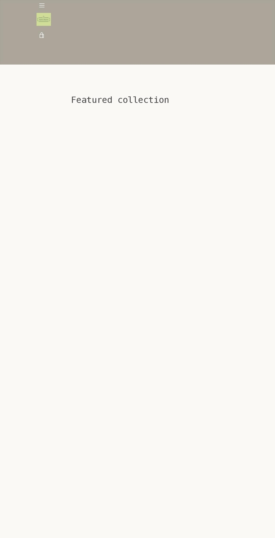 explore-beyond1.myshopify.com shopify website screenshot