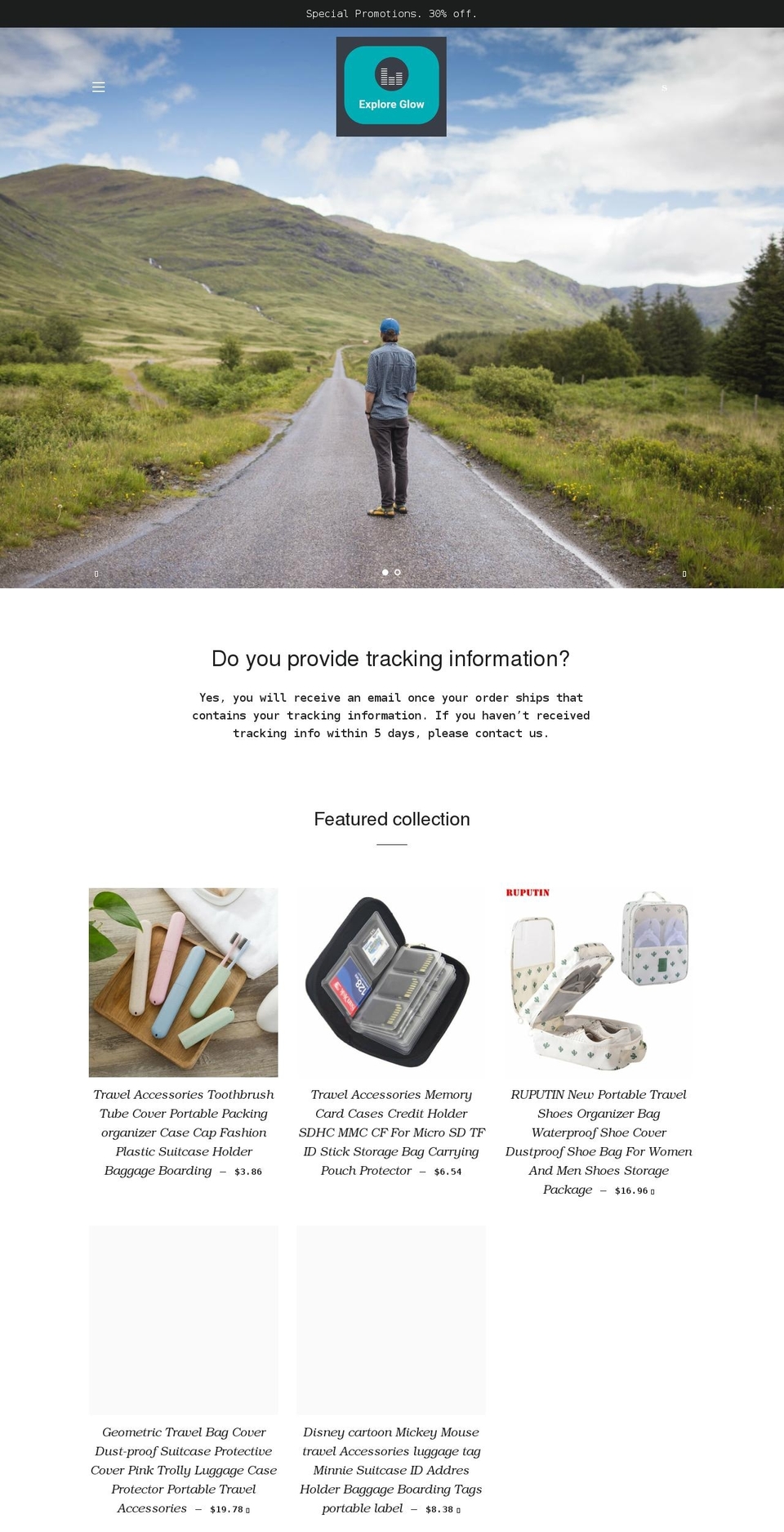 explore-glow.myshopify.com shopify website screenshot