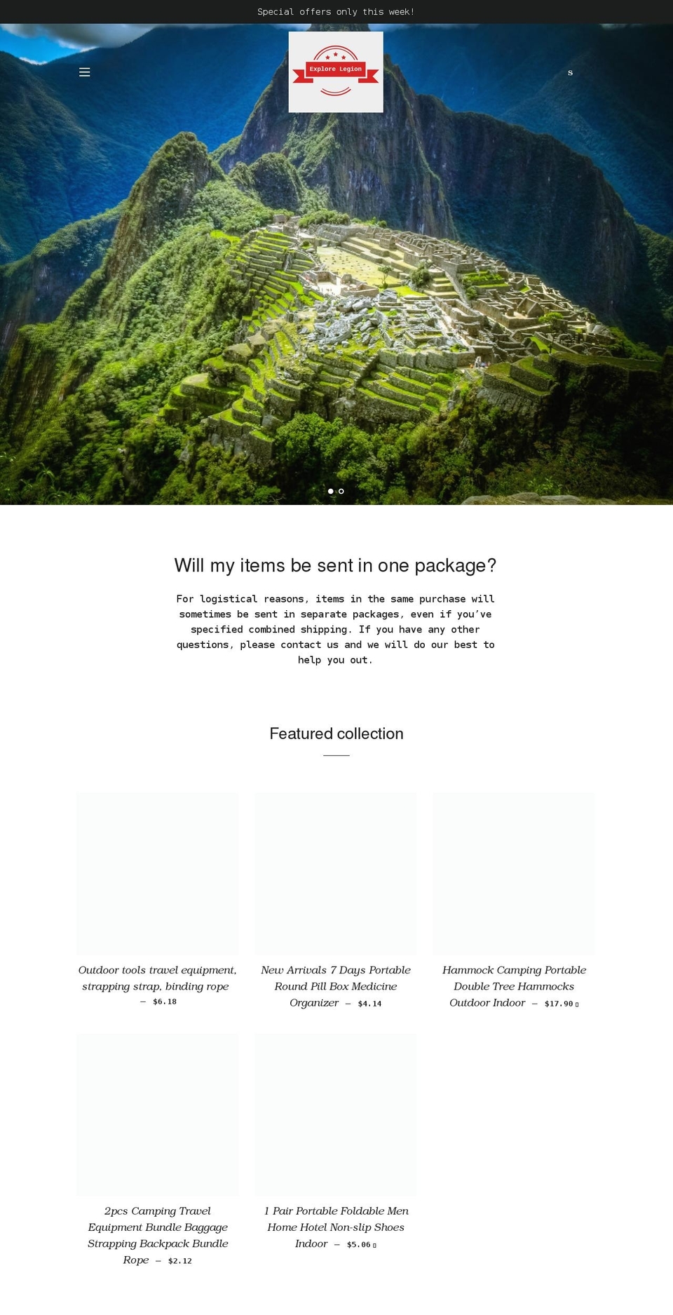explore-legion.myshopify.com shopify website screenshot