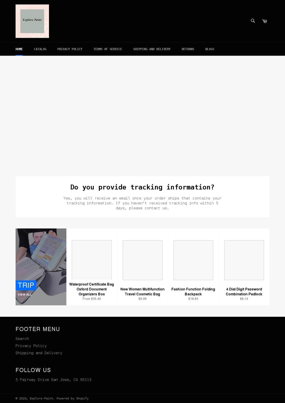 explore-paint.myshopify.com shopify website screenshot