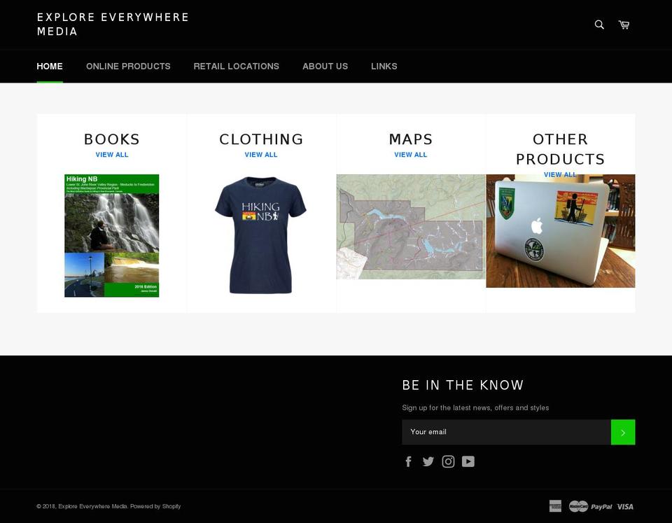 exploreeverywheremedia.com shopify website screenshot