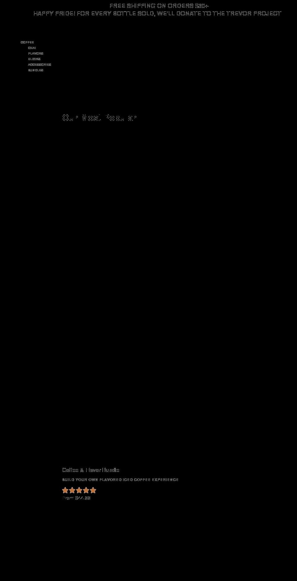 explorercoldbrew.com shopify website screenshot