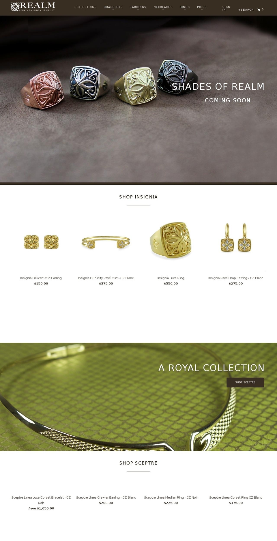 explorerealm.com shopify website screenshot