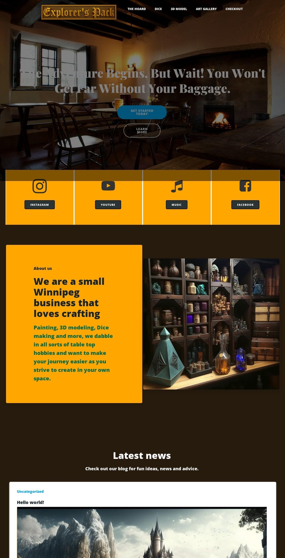 Copy of Simple Shopify theme site example explorerspack.com