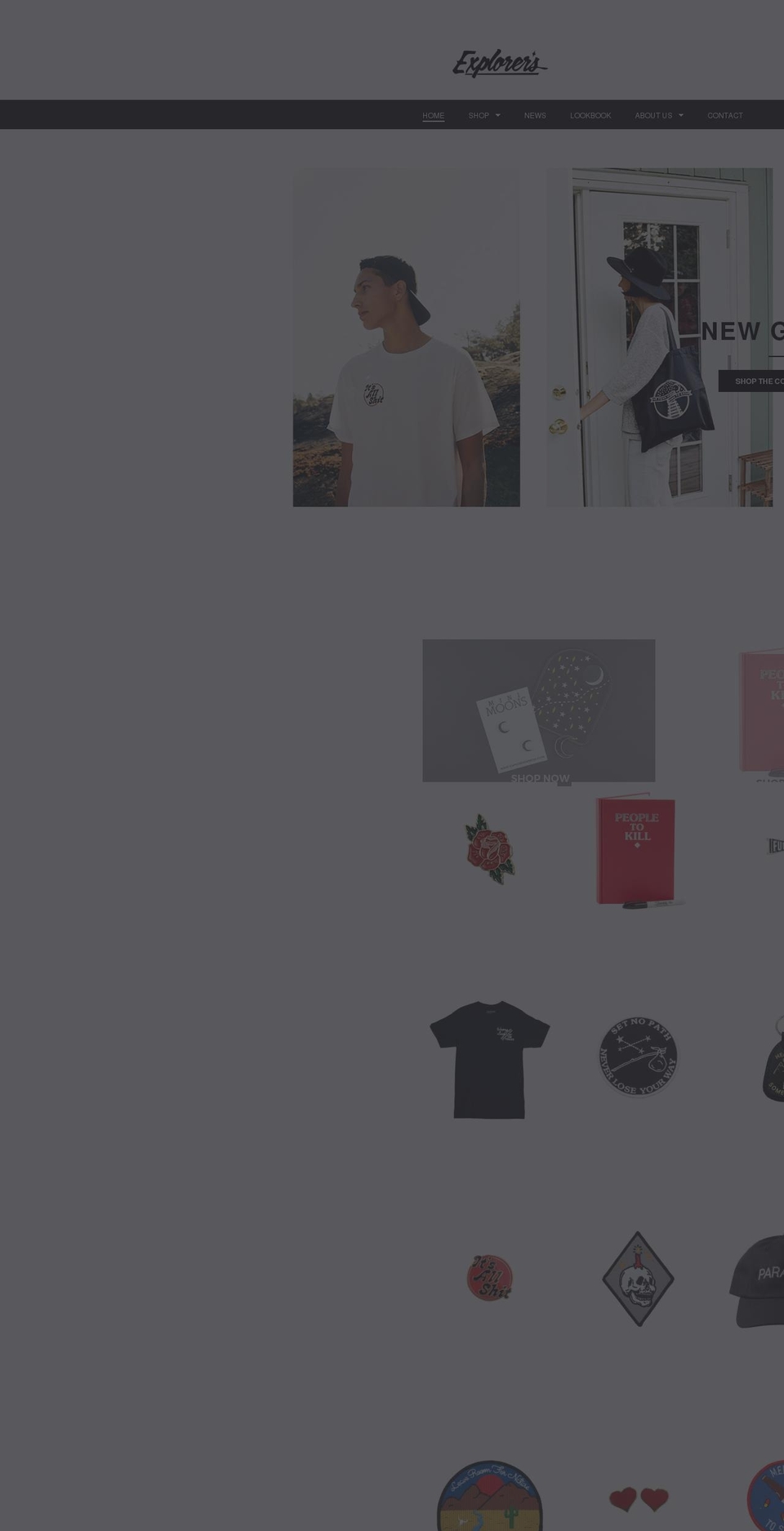 explorerspress.com shopify website screenshot