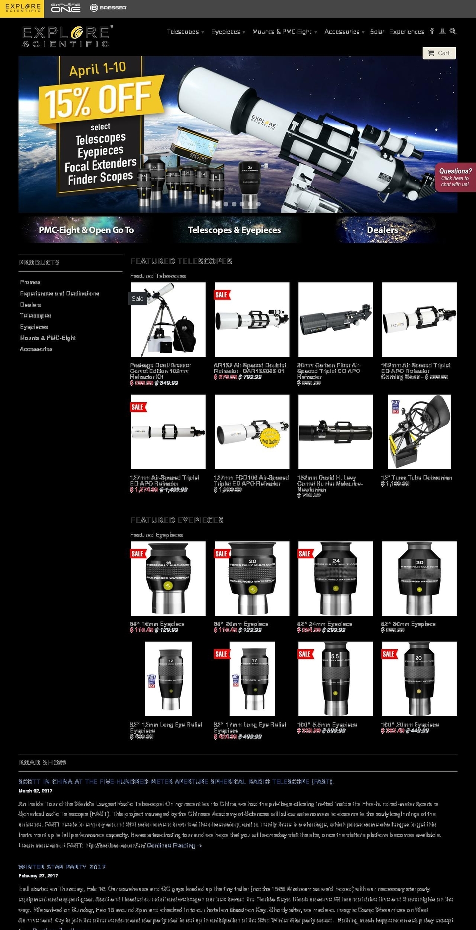 explorescientificusa.com shopify website screenshot