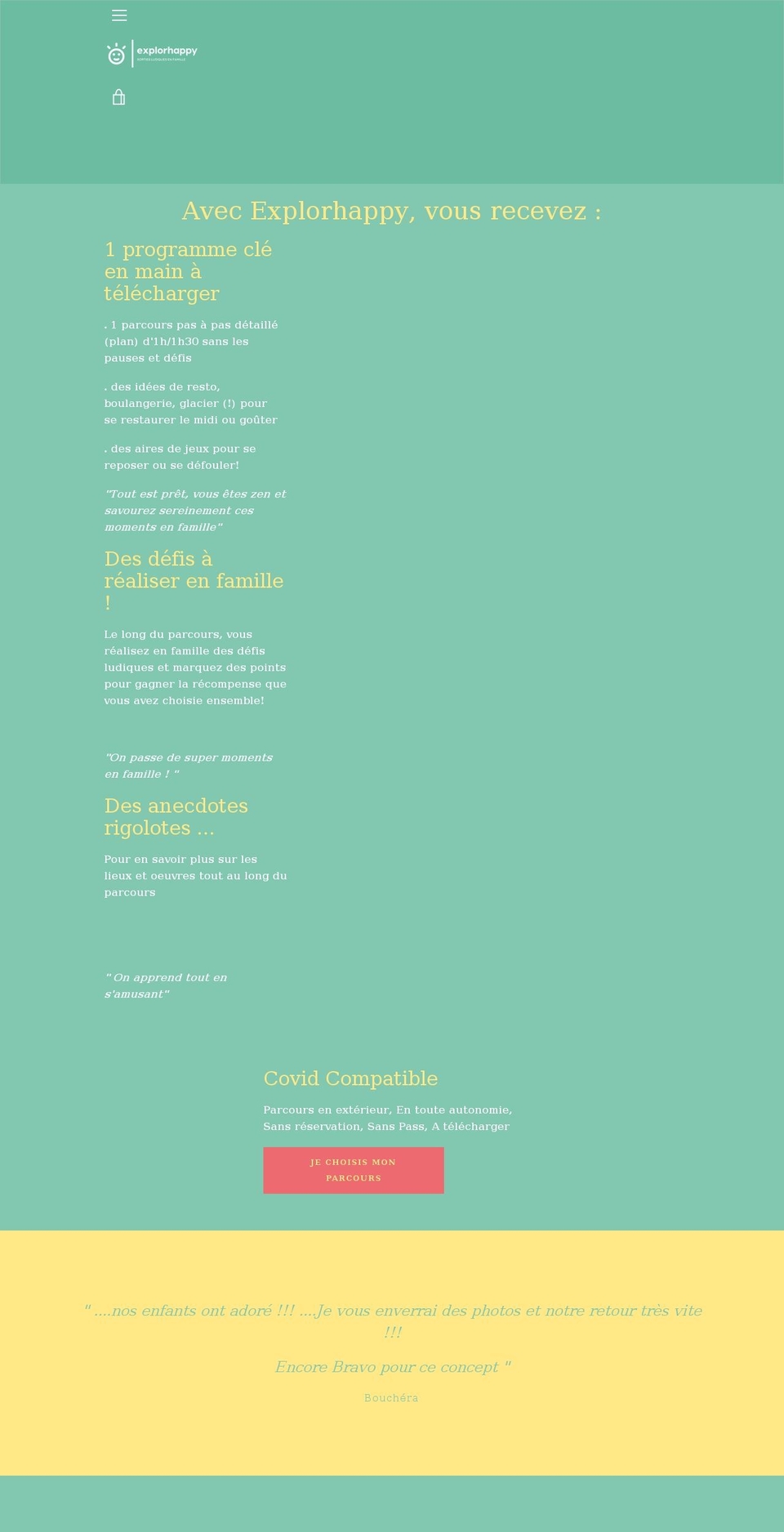 explorhappy.com shopify website screenshot
