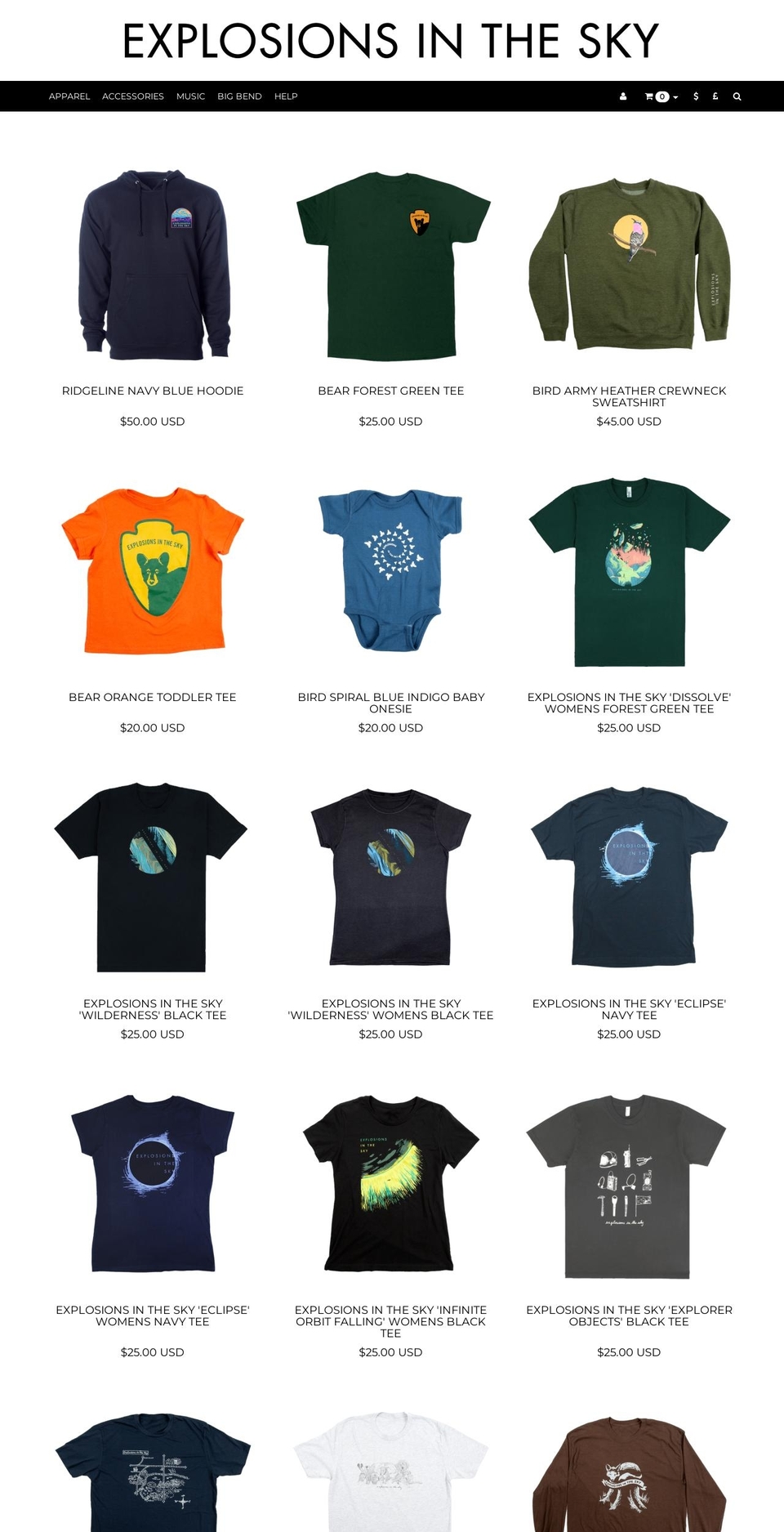 explosions-in-the-sky-us.myshopify.com shopify website screenshot