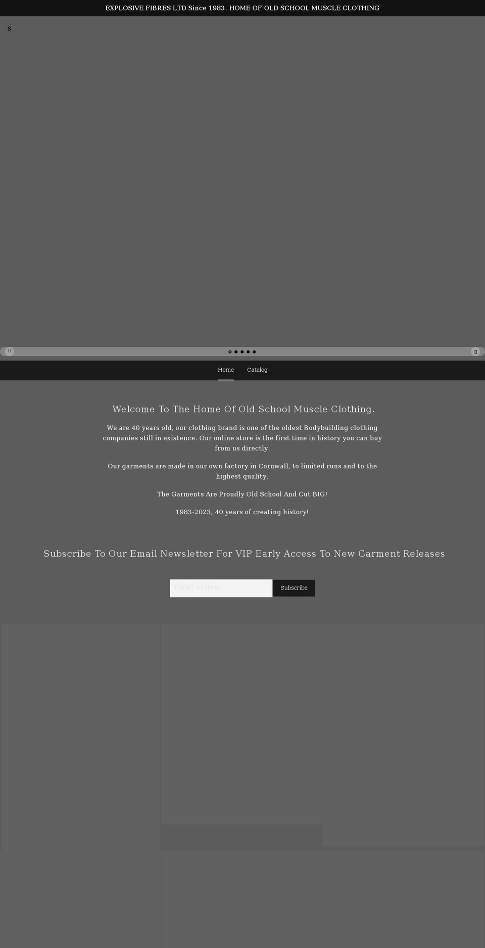 explosivefibresxxxl.com shopify website screenshot