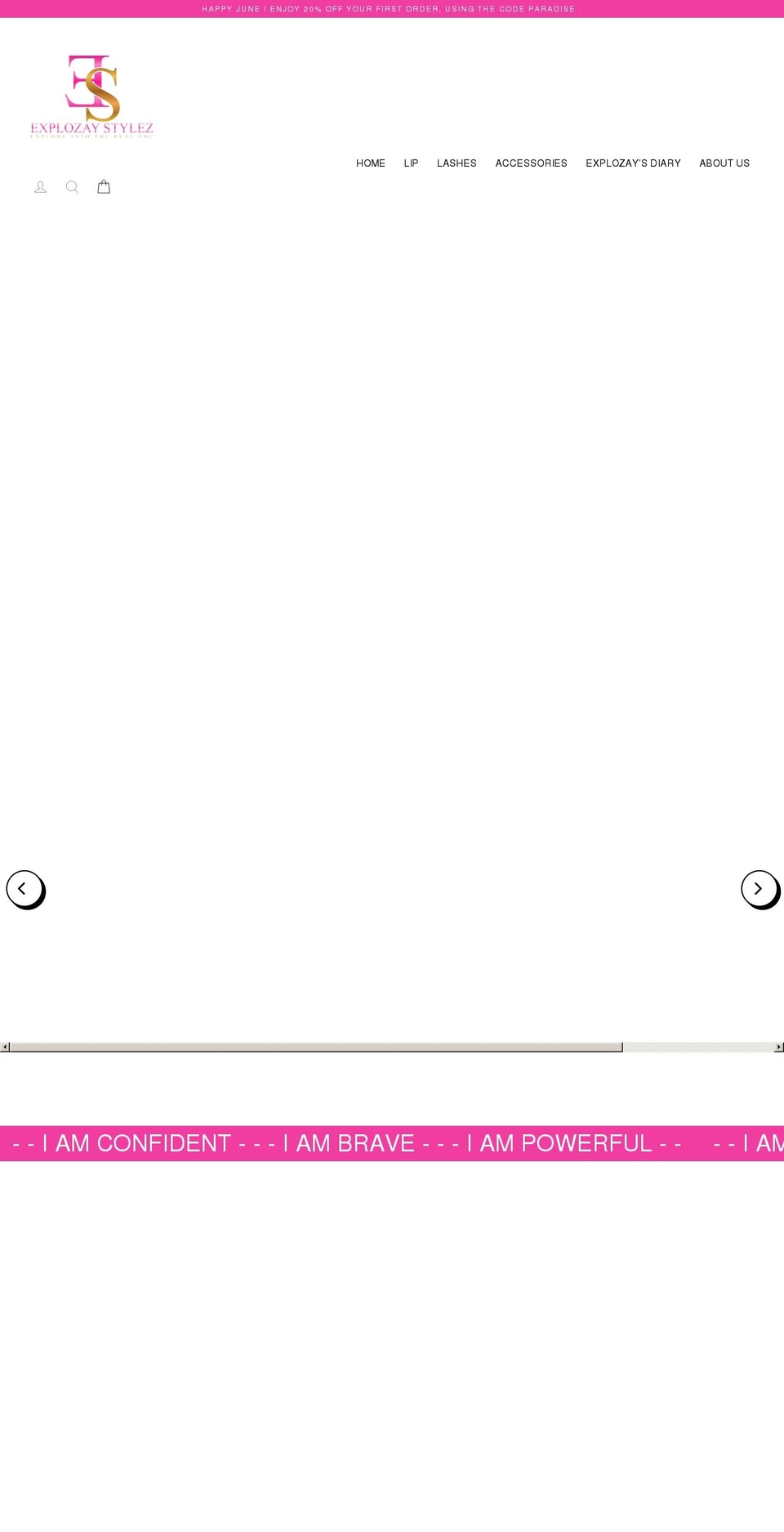 explozaystylez.com shopify website screenshot