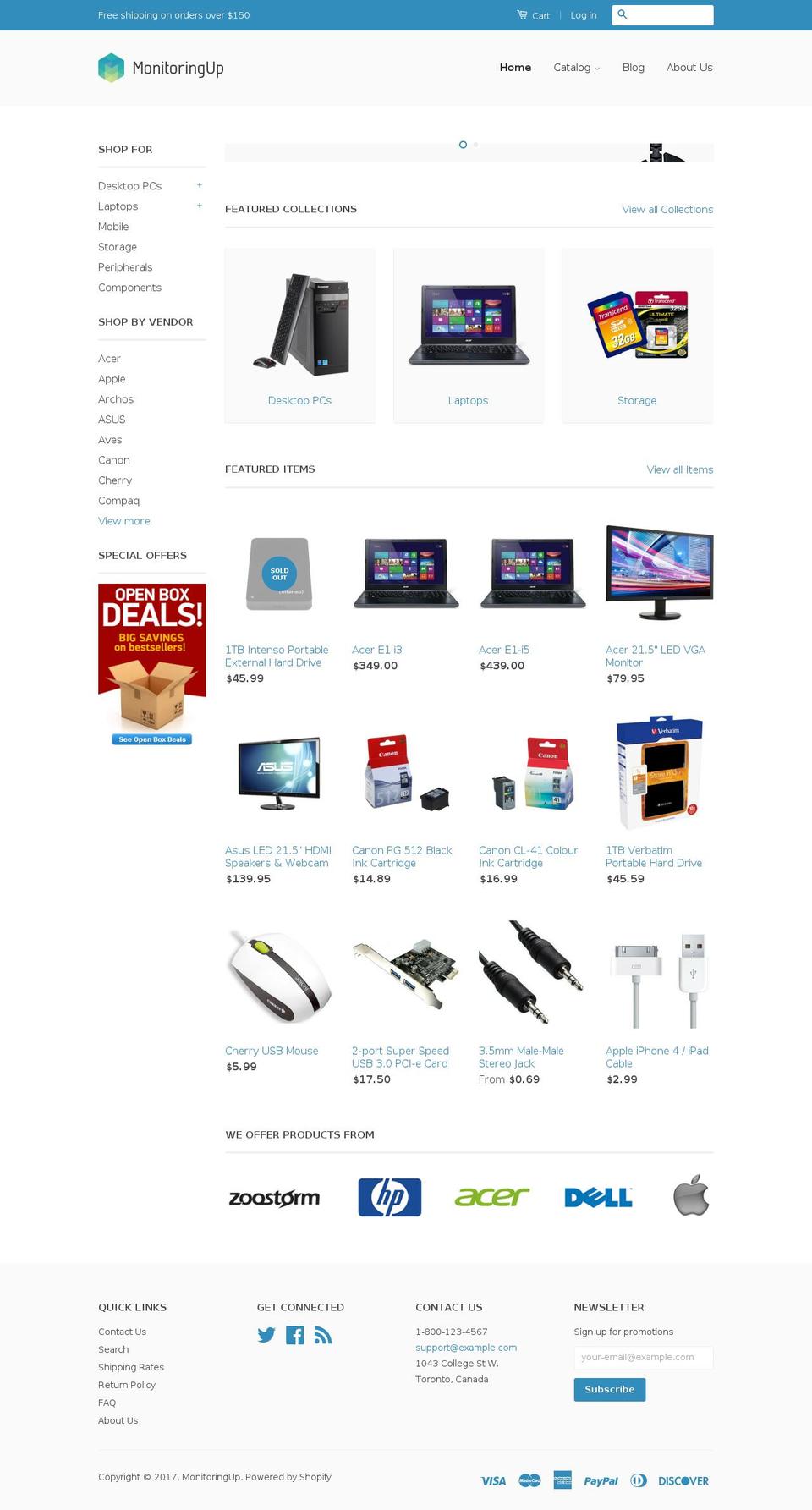 expo-light.myshopify.com shopify website screenshot