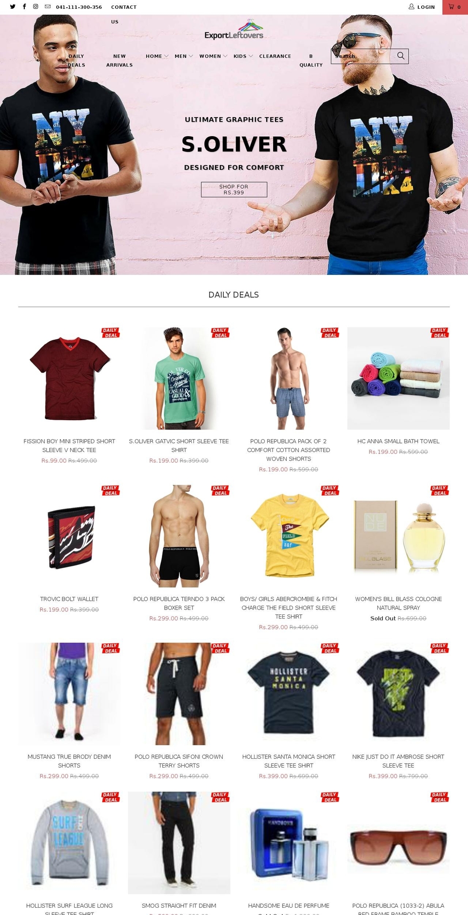 exportleftover.com shopify website screenshot