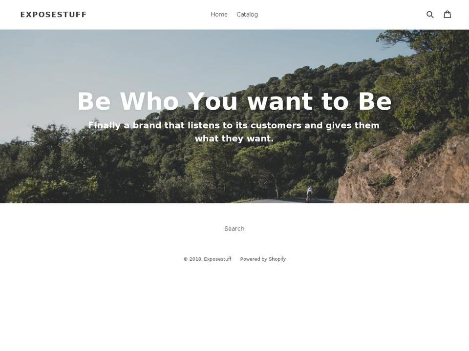 exposestuff.com — Shopify storefront screenshot