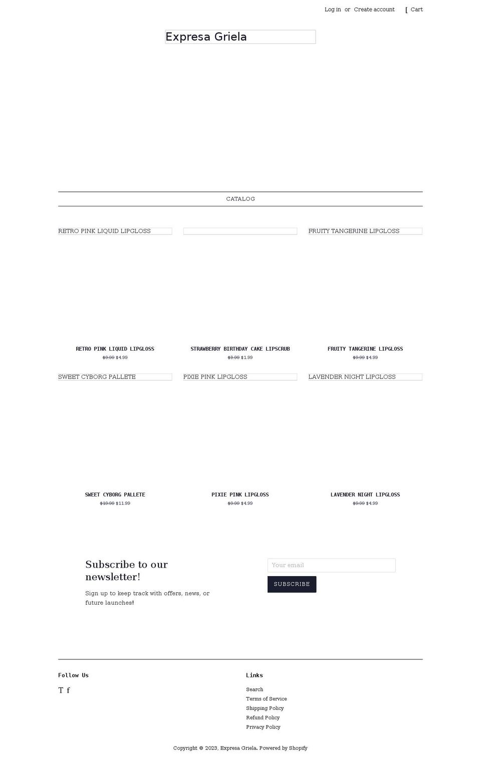 expresagriela.com shopify website screenshot