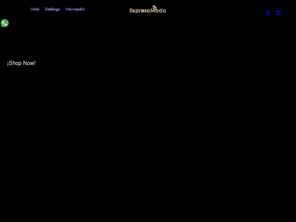 Producción Shopify theme site example expresomoda.com