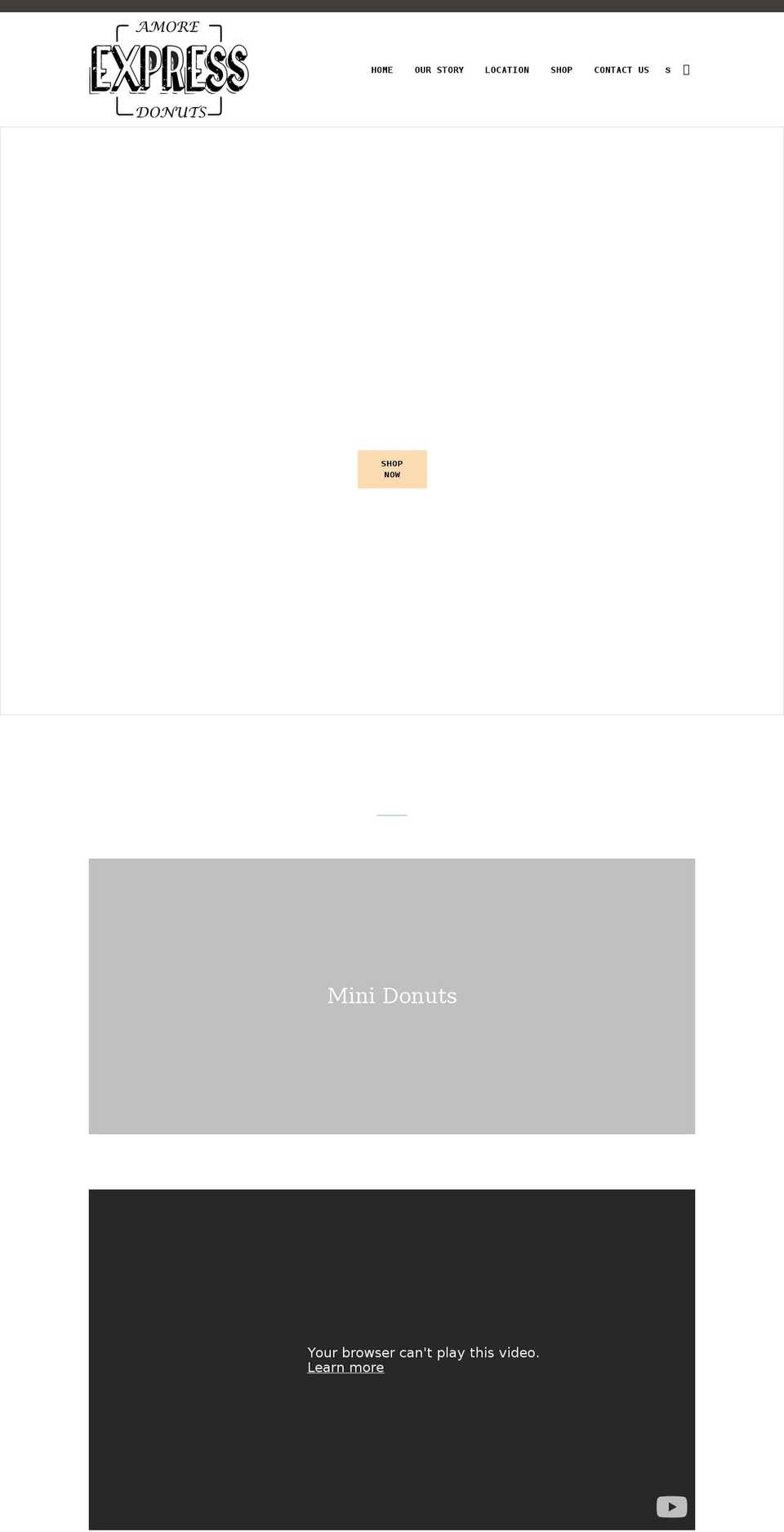 expressamoredonuts.com.au shopify website screenshot