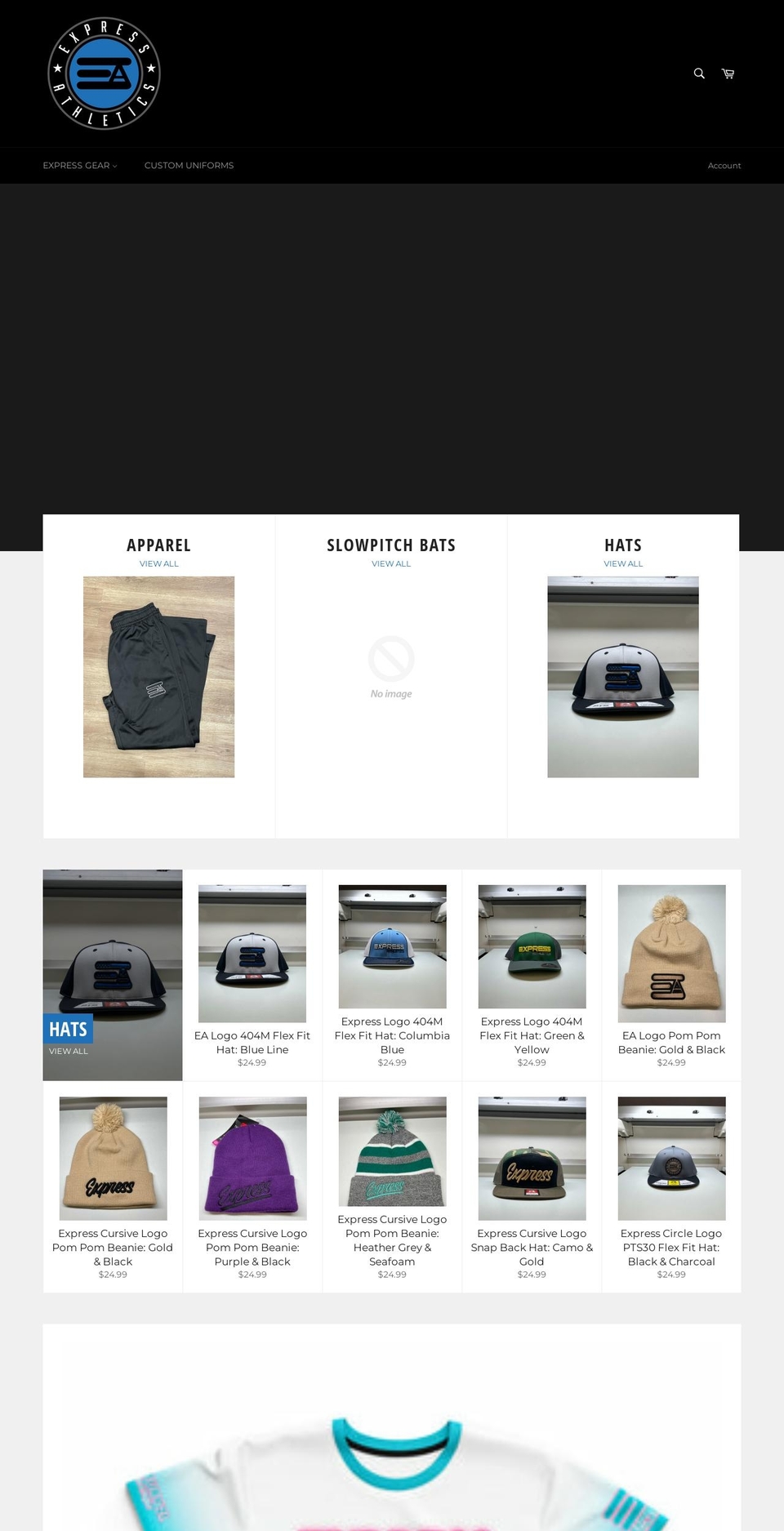 expressathleticsus.com — Shopify storefront screenshot