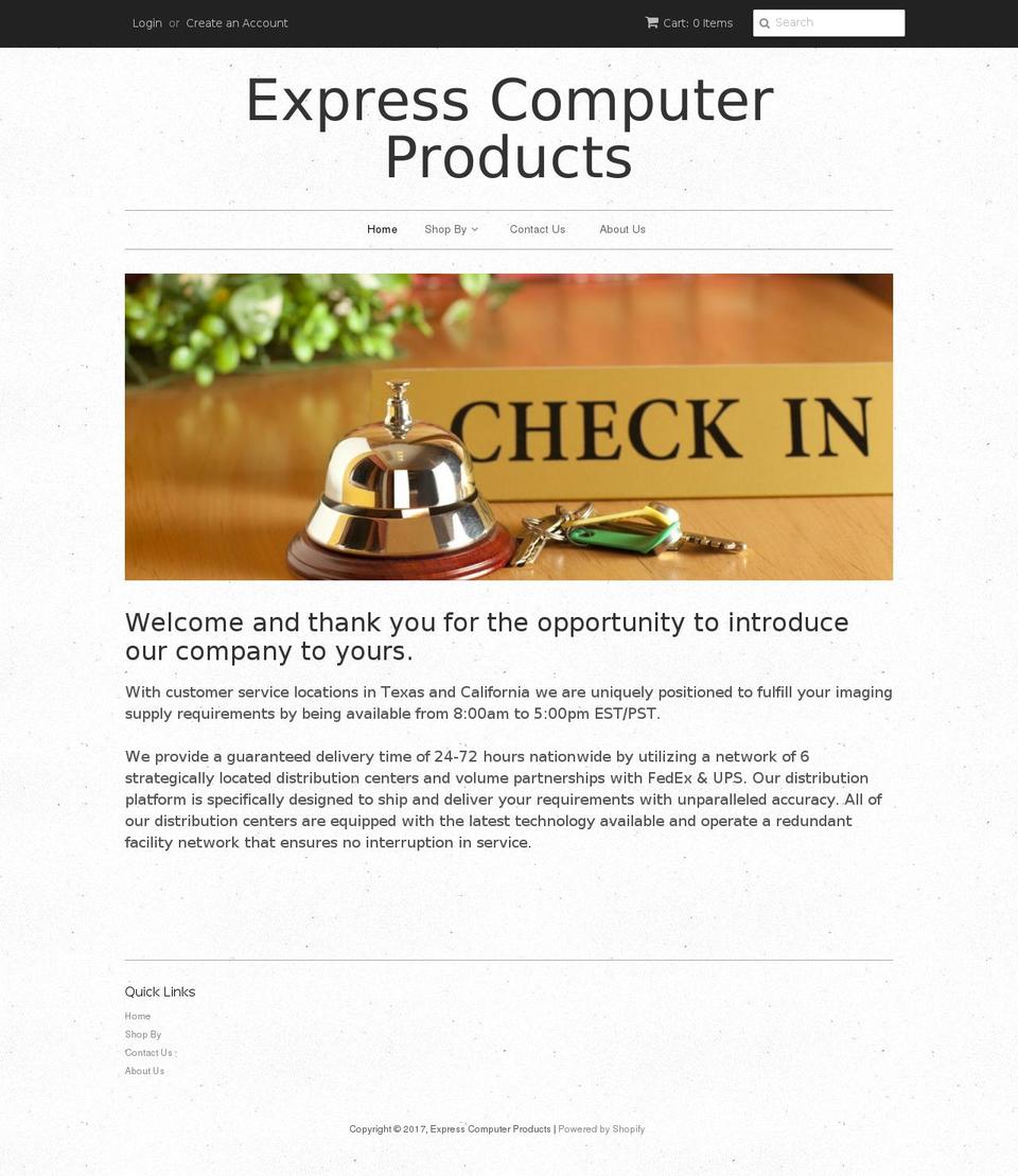 expresscomputerproducts.com shopify website screenshot