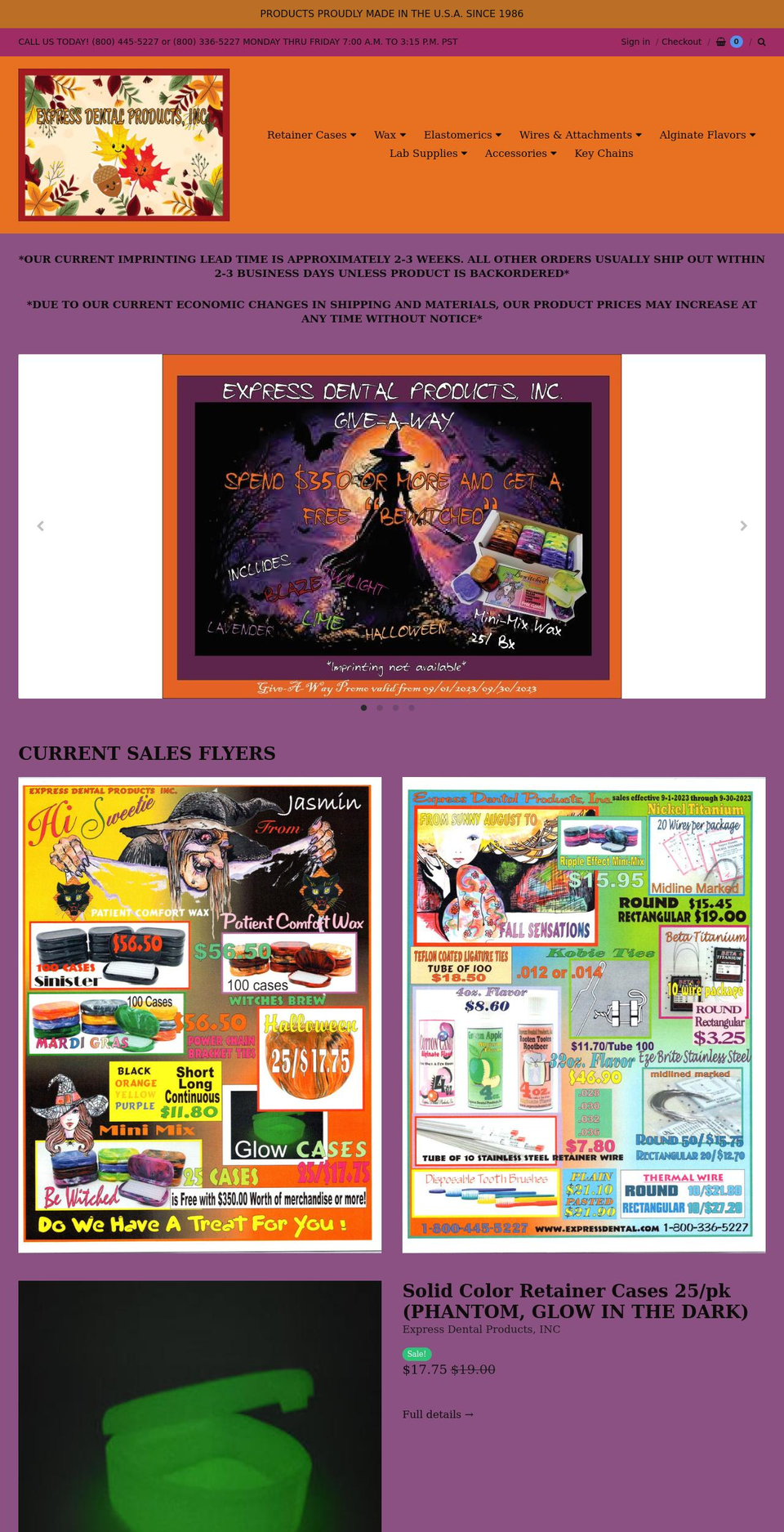 expressdental.com shopify website screenshot