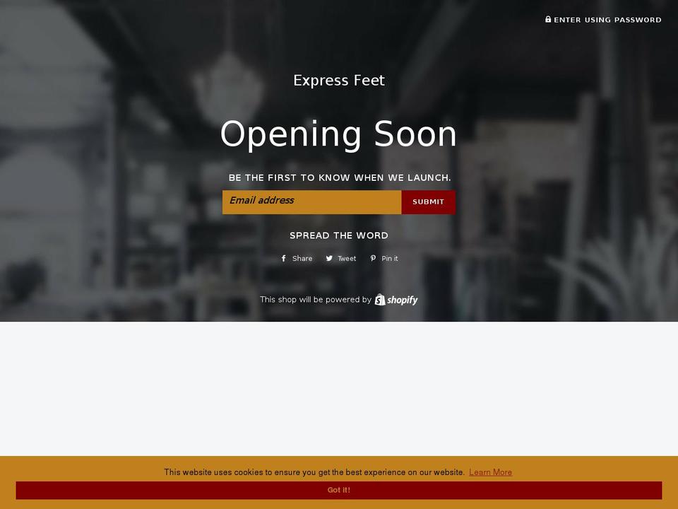 expressfeet.com — Shopify storefront screenshot