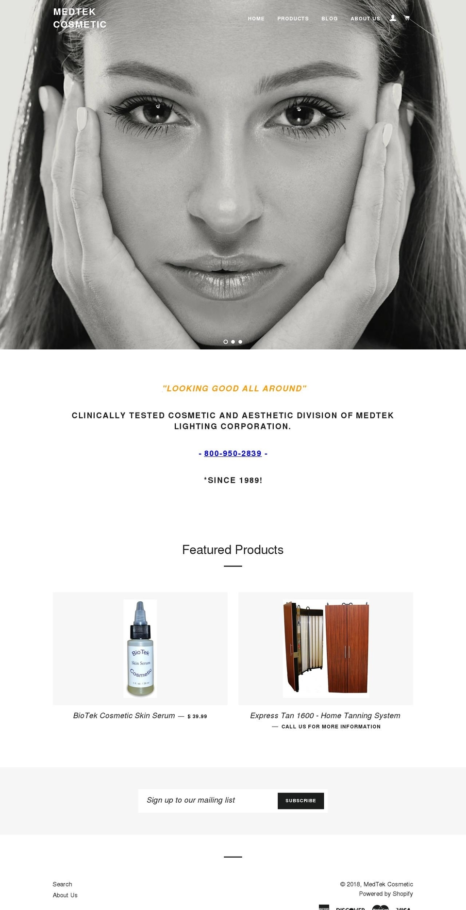 expressgoldentan.com — Shopify storefront screenshot