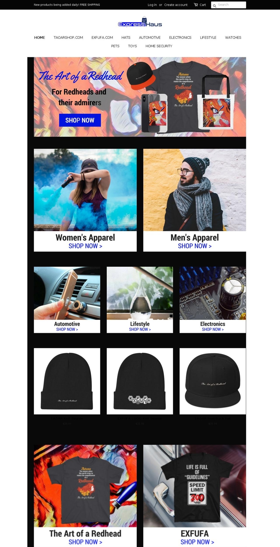 expresshaus.com — Shopify storefront screenshot